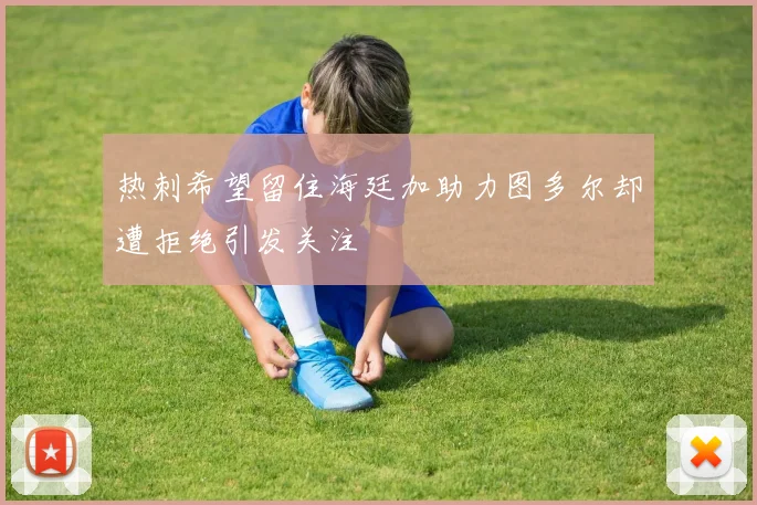 热刺希望留住海廷加助力图多尔却遭拒绝引发关注